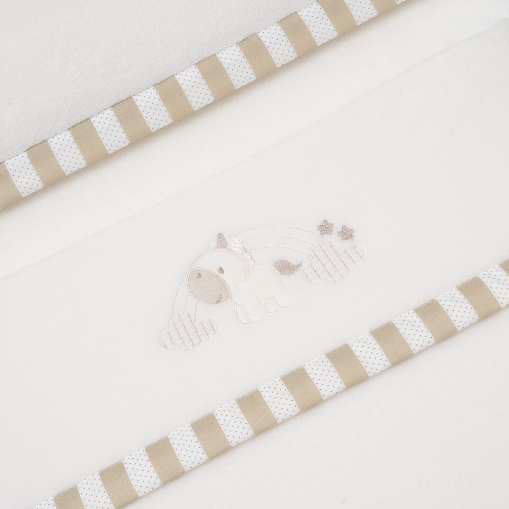 Juego sábanas Coralina para carro o capazo mod. Unicornio Nube