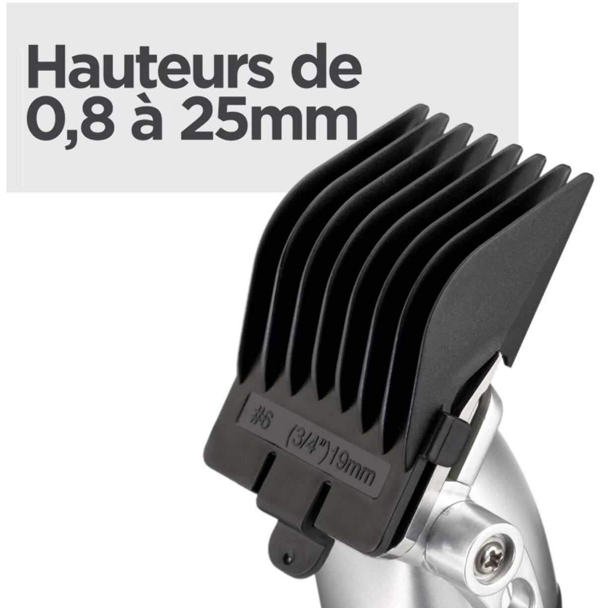 Tondeuse cheveux BABYLISS E812E Lithium Power, précision 0,8 mm, autonomie 180 mn