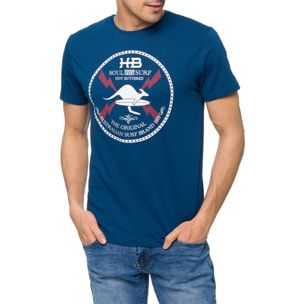 T-shirt in cotone 150 gr Hot Buttered Soulsurf Colore Blu Chiaro