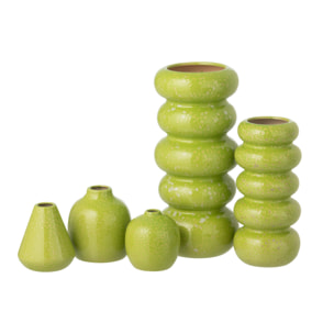 J-Line Vase -porcelaine - vert - 3 pièces