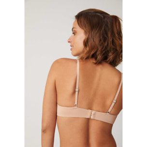 Reggiseno push-up doppio beige, coppa B