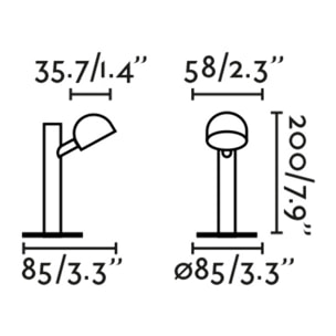 BROT 200 Lampe balise noire