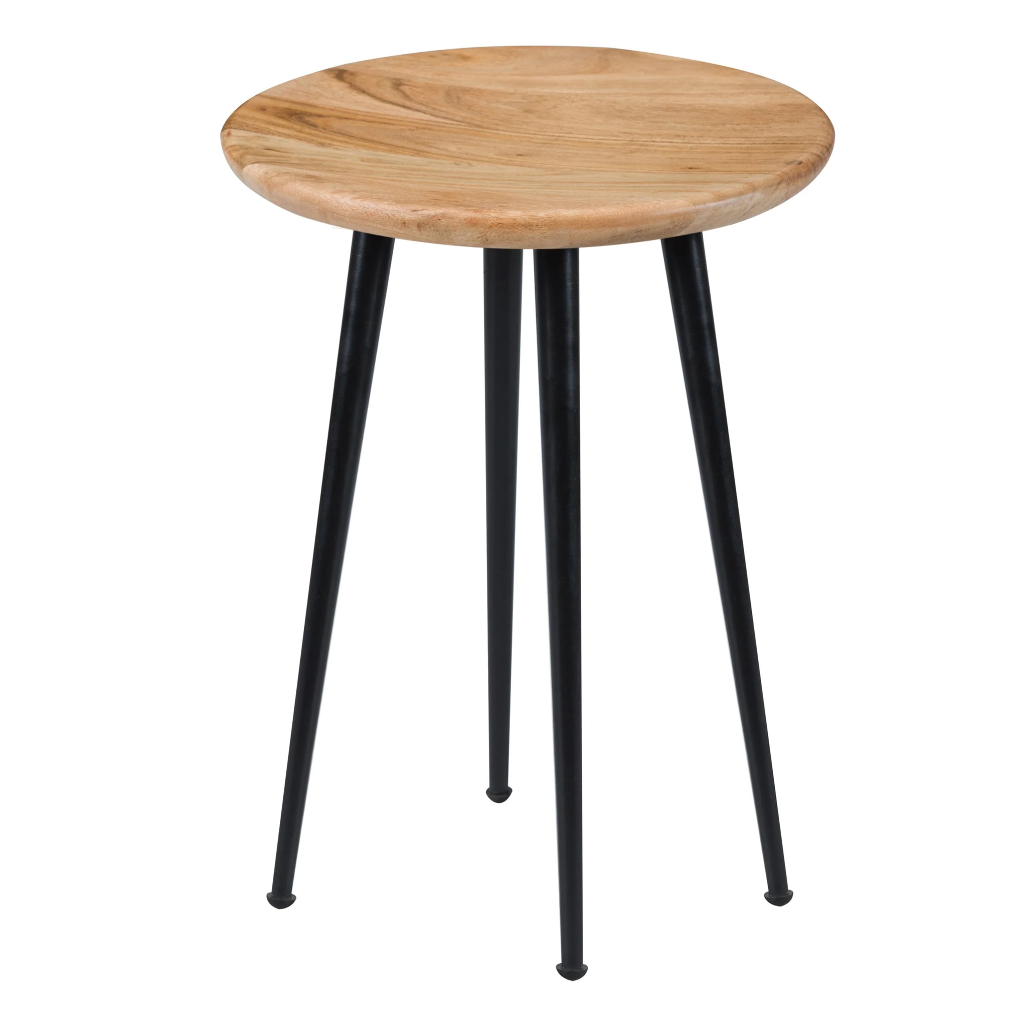 Tabouret rond en bois d'acacia - Modasa