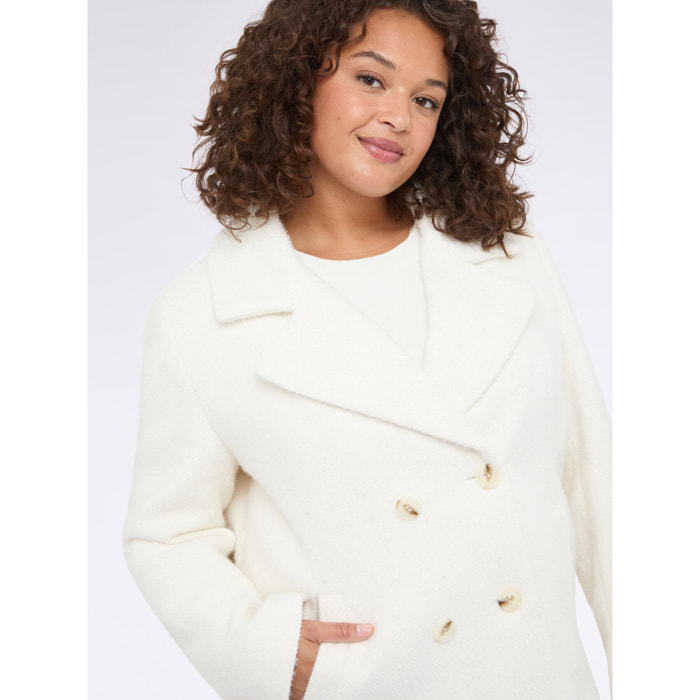 Fiorella Rubino - Cappotto con chiusura doppiopetto - Bianco