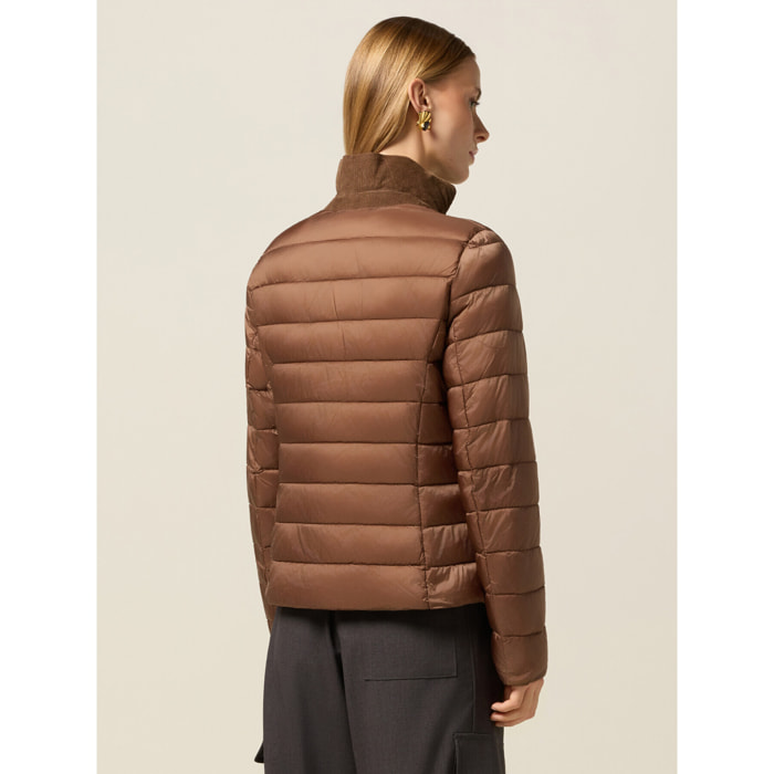 Oltre - Piumino lightweight trapuntato - Marrone