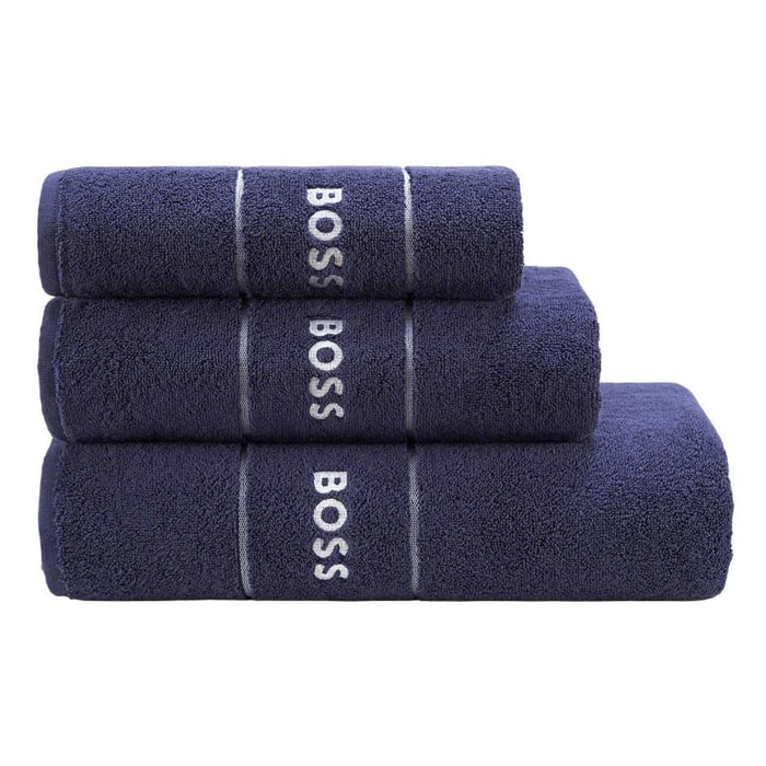 Toalla de baño Plain - 100% algodón - azul marino