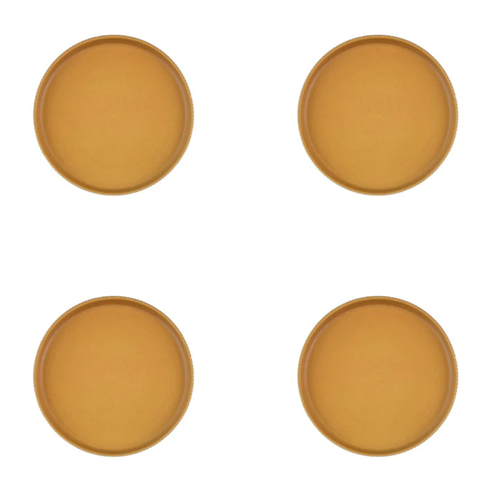 Assiette SCANDI Ø16,5cm - 4 pièces - Ocre