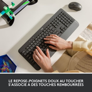 Clavier sans fil LOGITECH K650 Noir Ergonomique repose poignets