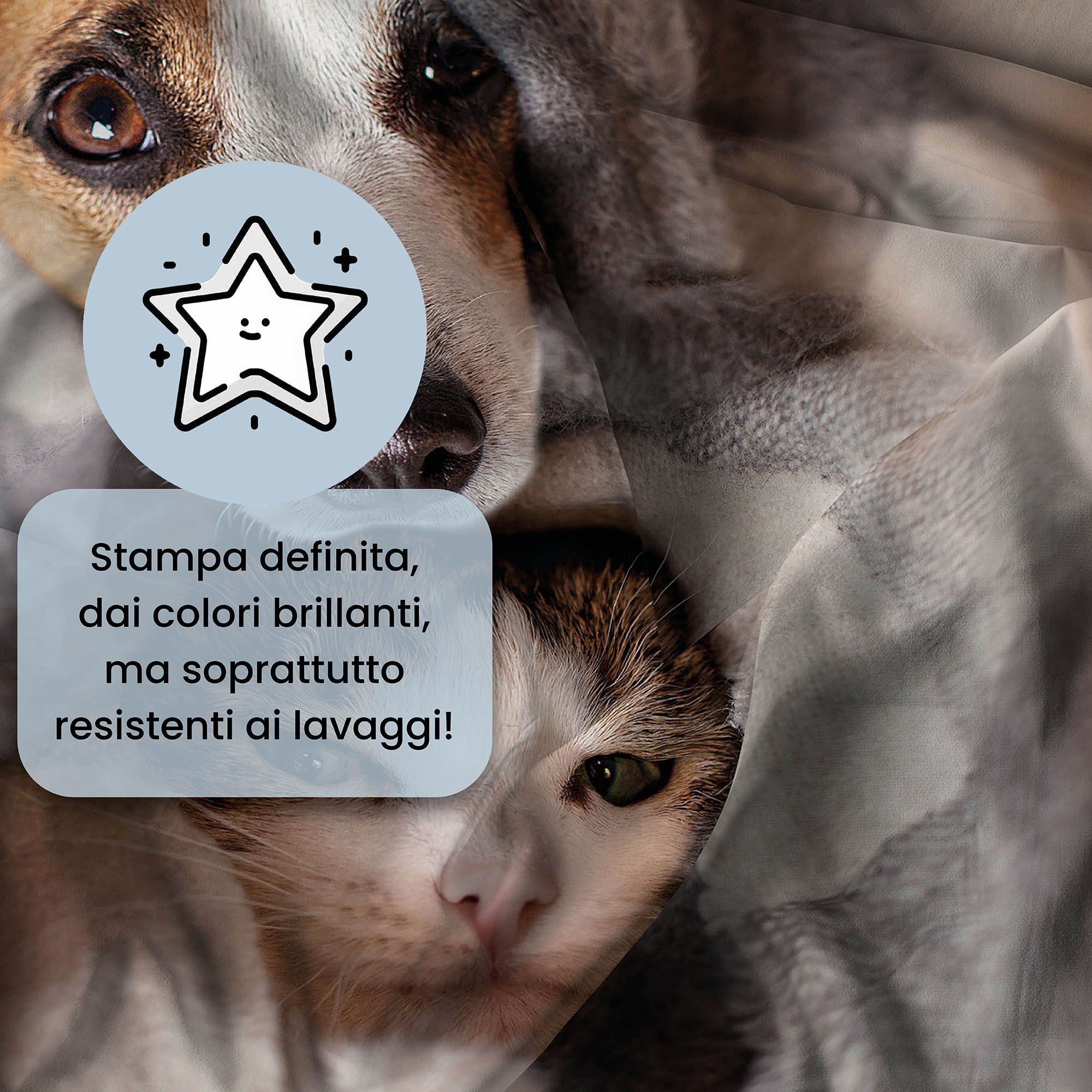 PARURE COPRIPIUMINO GOODNIGHT - STAMPA DIGITALE 100% Microfibra