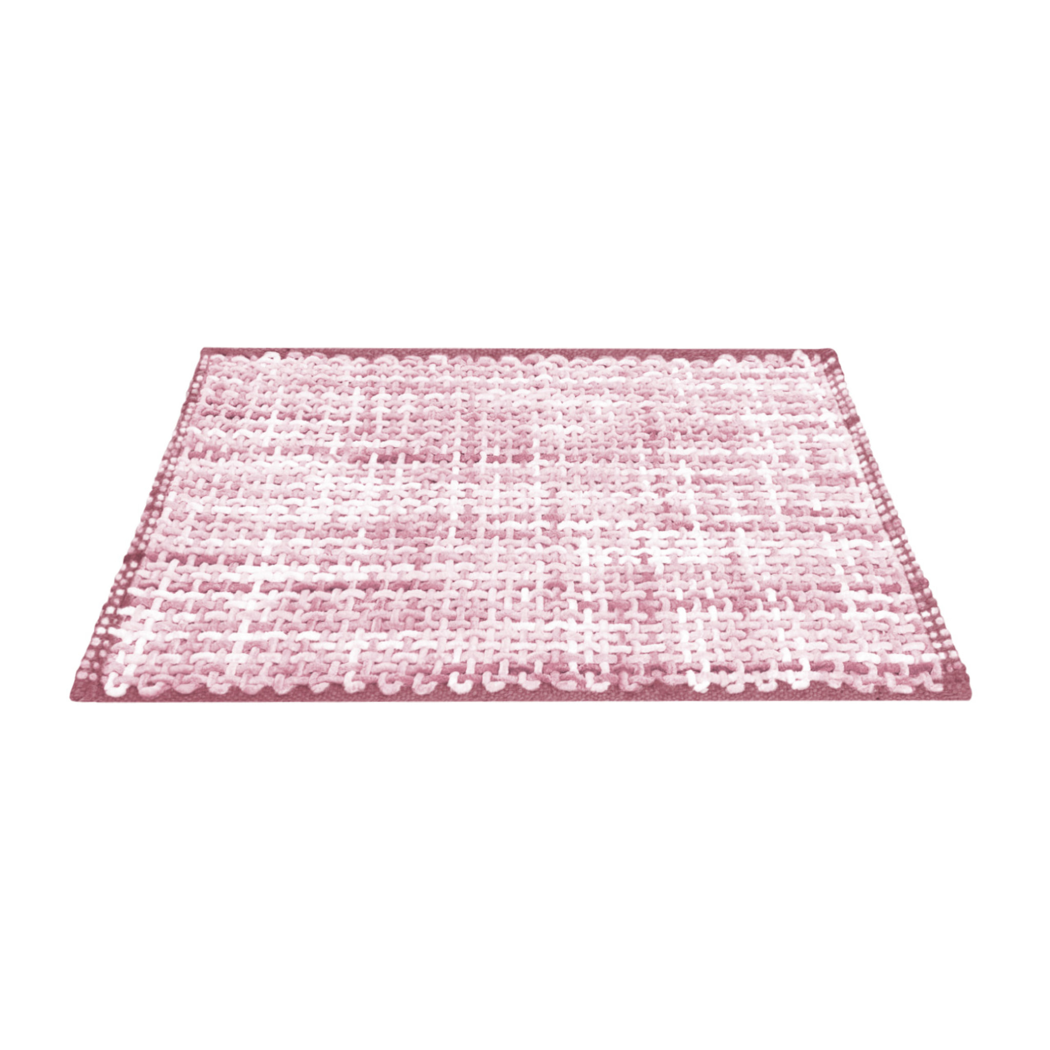 Tappeto Bagno Doccia Antiscivolo Super Assorbente Modello Plot Rosa