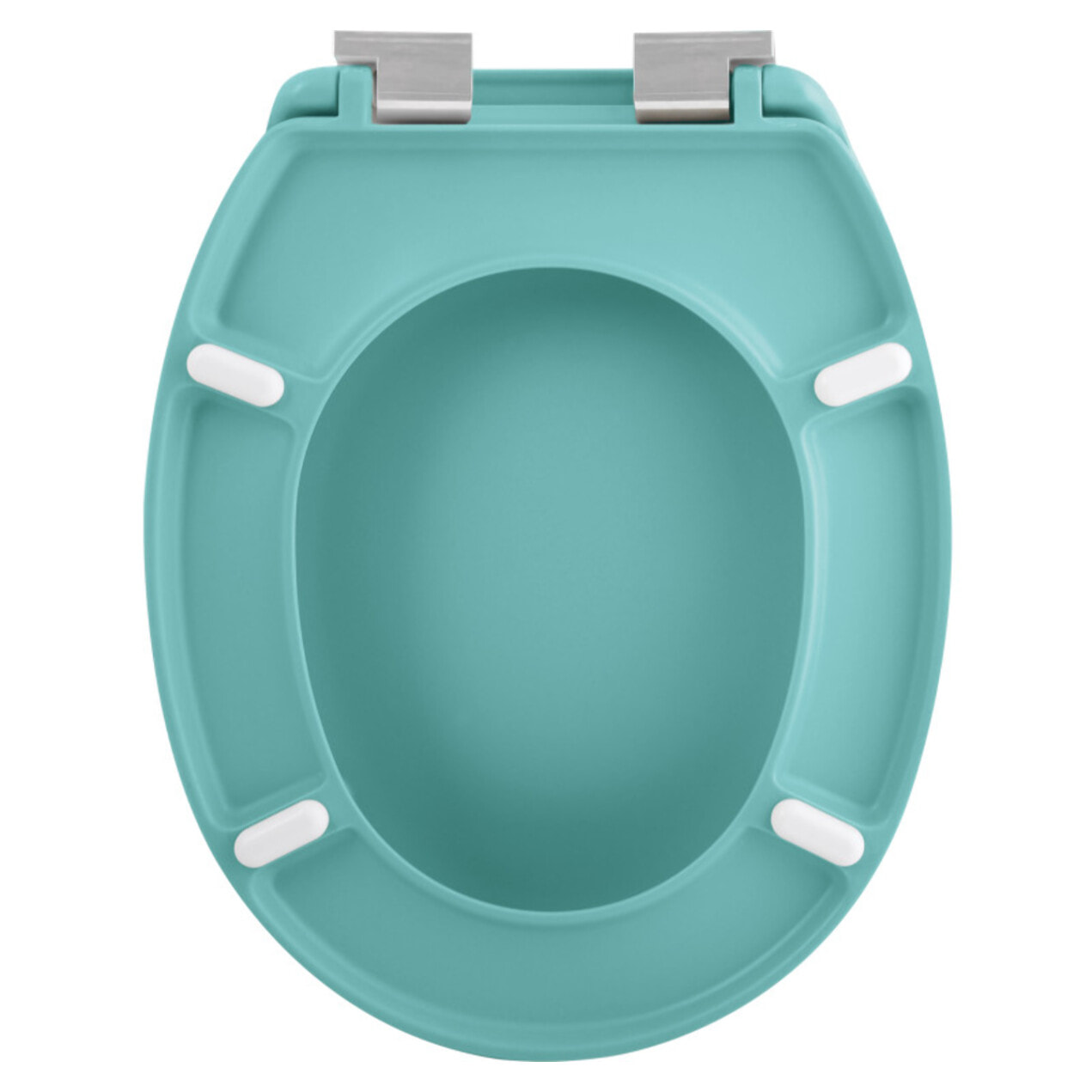 Abattant wc Thermo dur avec frein de chute NEELA Aqua - Charnières ABS Chromé Spirella