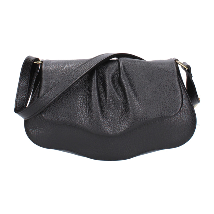 Borsa a spalla da donna In Vera pelle Made in Italy 30,5x19,5x9 cm