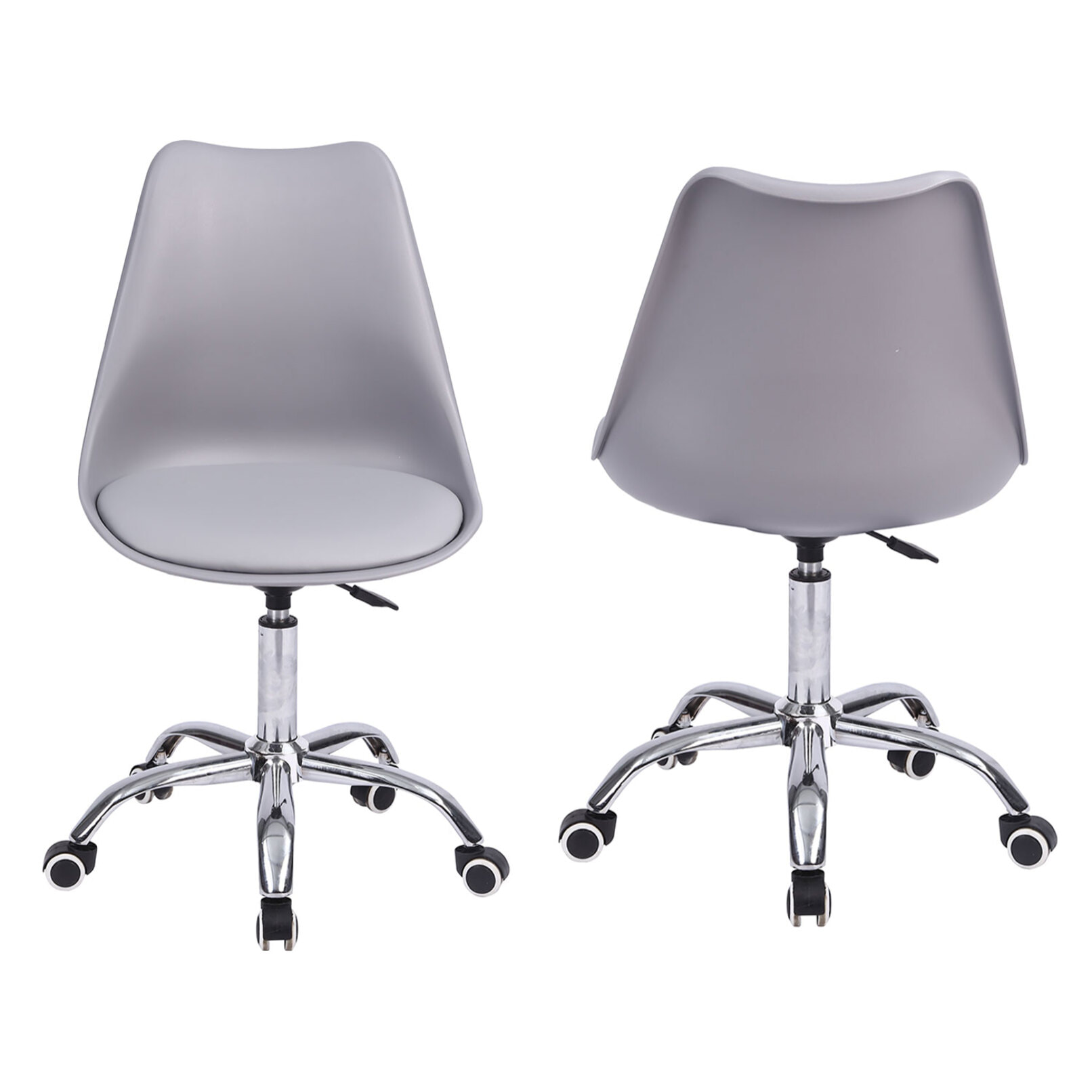 Chaise de bureau réglable en hauteur grise ANNE