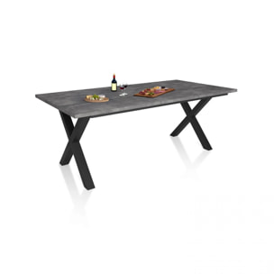 Mesa de comedor Oana 200 Cemento Negro