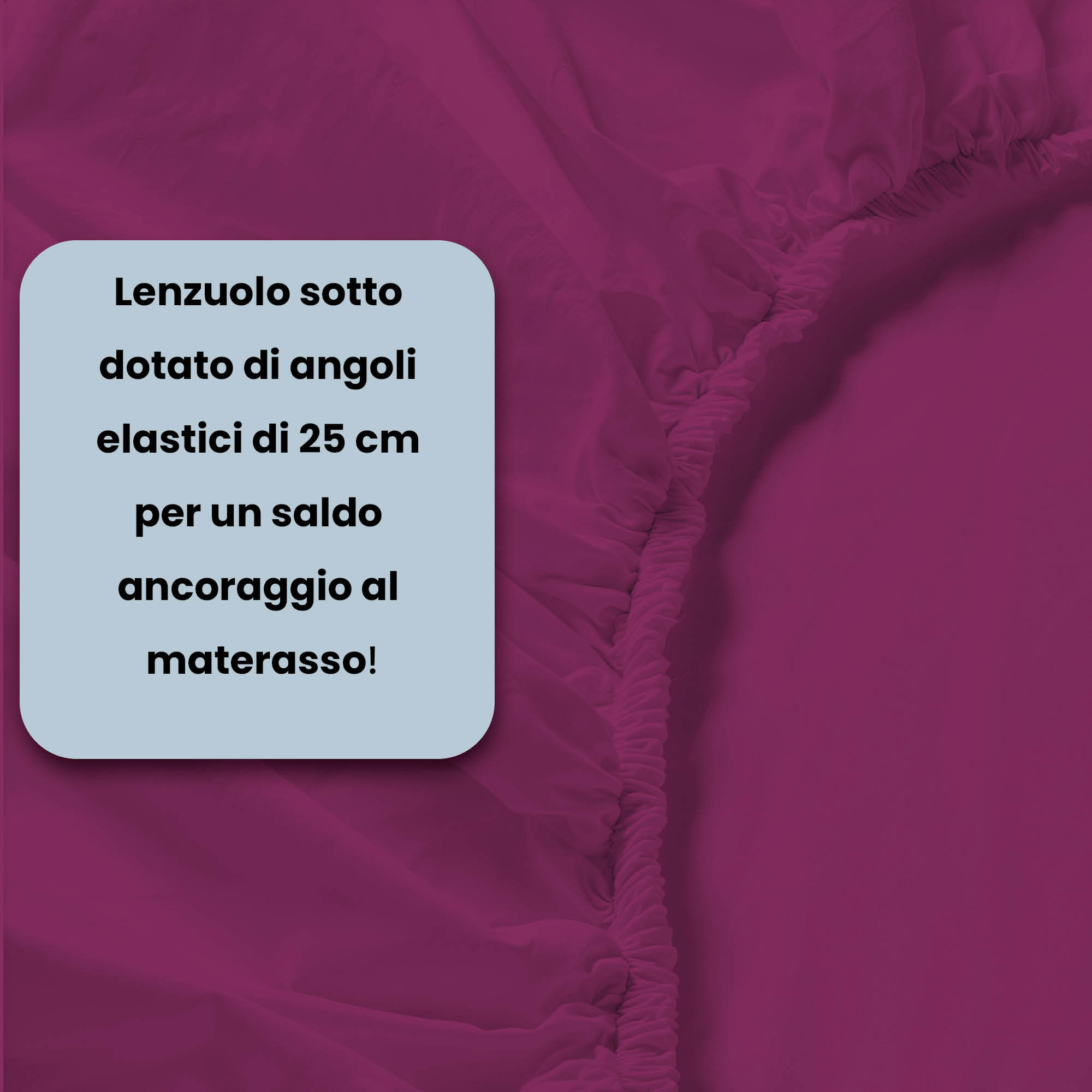 LENZUOLO SOTTO CON ANGOLI MAX COLOR, 100% COTONE MADE IN ITALY