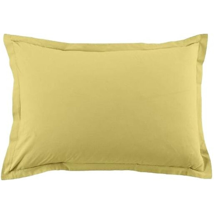 Lot De 2 Taies D'oreiller 100% Coton 57fils Gold