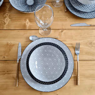 Lot de 6 assiettes creuses, KOMAE