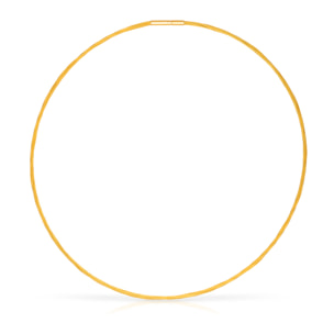 Collar multihebra entrelazada de alambre de acero dorado con cierre de giro de acero inoxidable dorado.