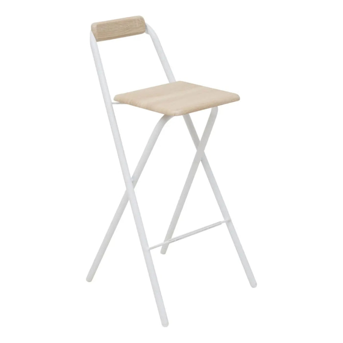 Chaise de bar Louna H.98cm beige