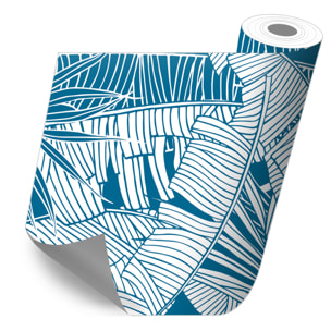 Stickers adhesivos de CERAMIKO - Hojas azul 100x100