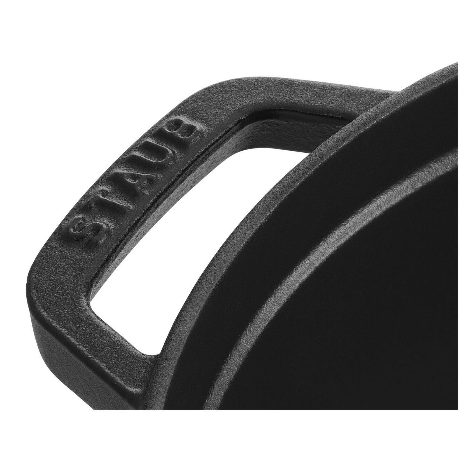 Cocotte en Fonte, Ronde, 24 cm, 3,7 L, Noir Mat