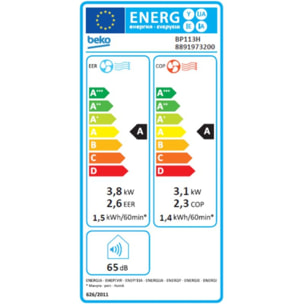 Clim réversible BEKO BP113H