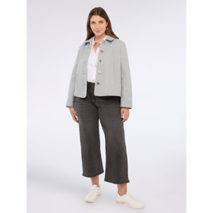 Fiorella Rubino - Chaqueta corta de tejido de punto - Gris