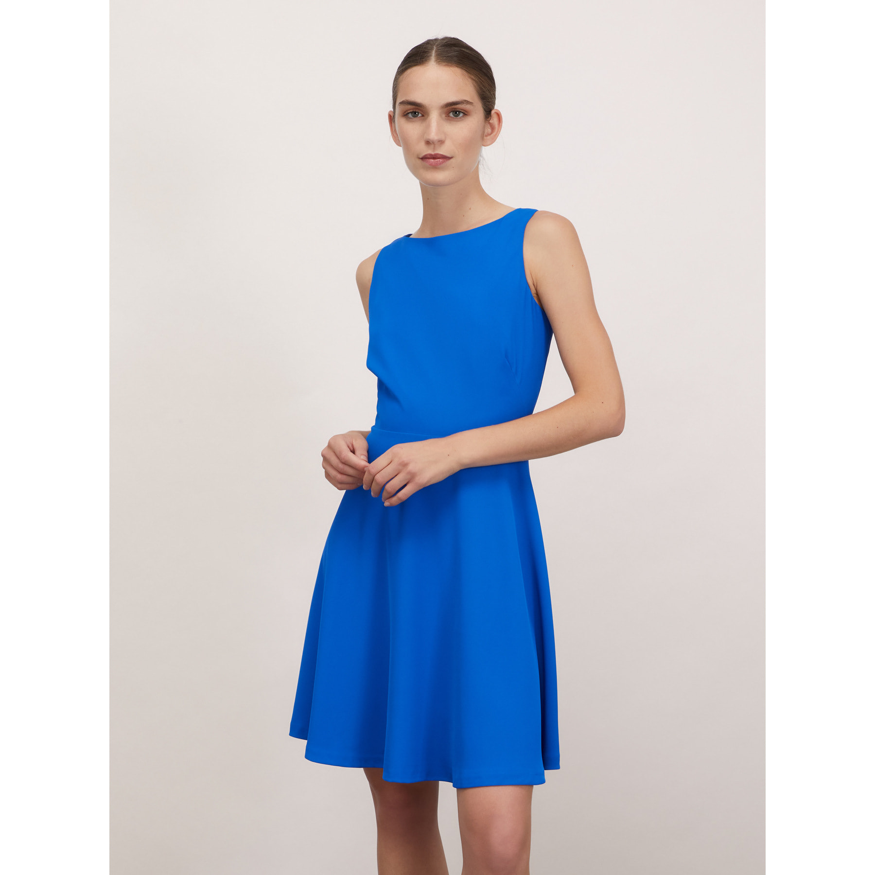 Motivi - Mini dress in tessuto crêpe - Bluette