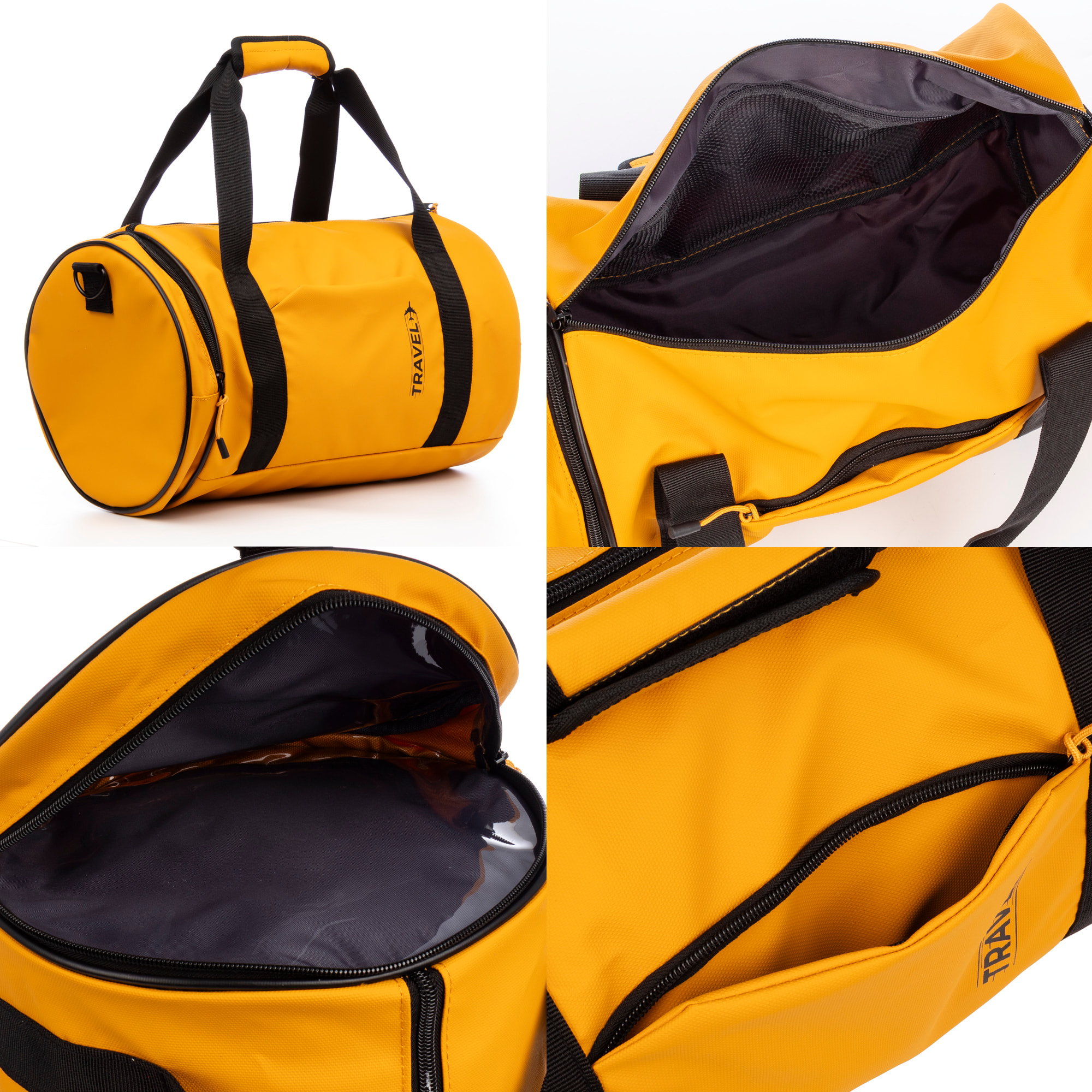 Set di 3 valigie flessibili in tessuto idrorepellente, riflettenti e di alta durata.