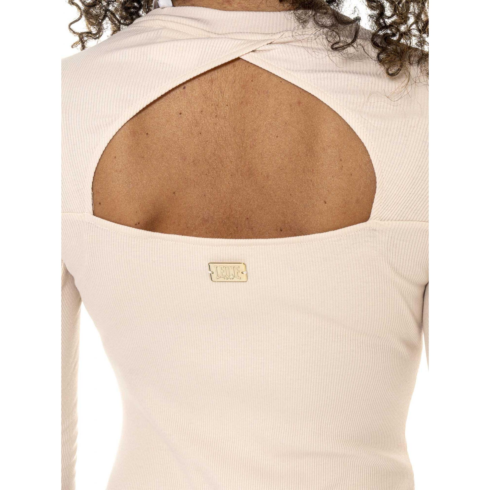 Body manica lunga con intreccio su schiena Leone 1947 Chic Tones