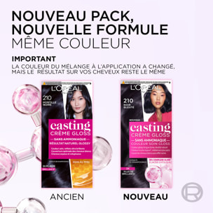 L'Oréal Paris Casting Crème Gloss Coloration 210 Noir Bleuté