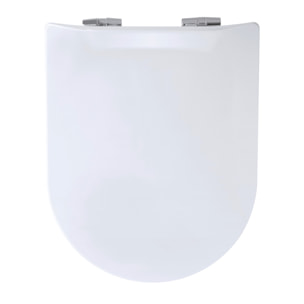 Abattant wood slim déclipsable uni - Blanc