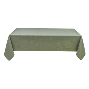 Nappe rectangulaire enduite et anti tache - Vert Olive