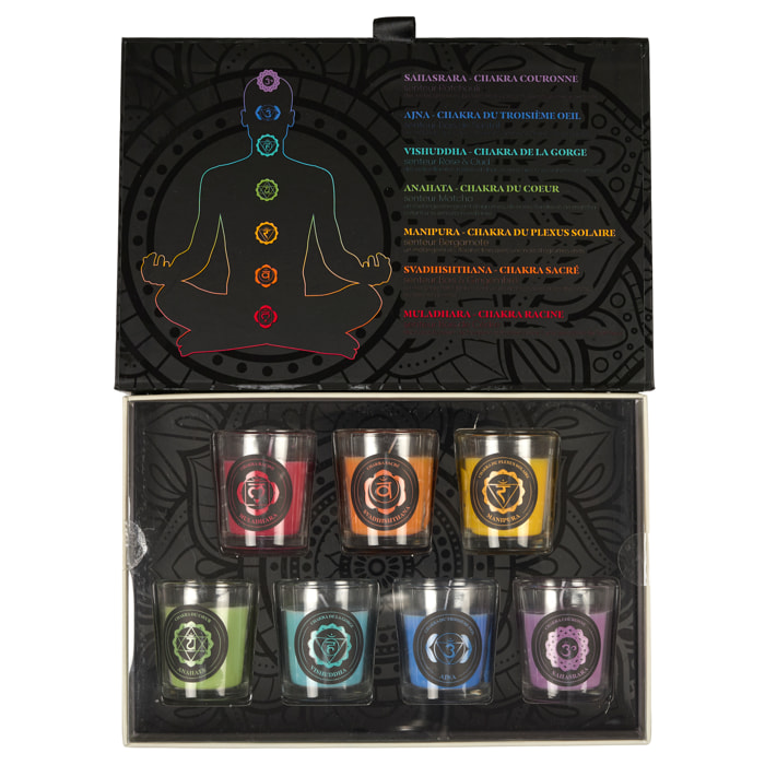 Coffret Bougie Parfumee Chakra X7