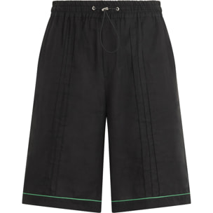 PHILIPP PLEIN Linen Drawstring Shorts Plein Tennis