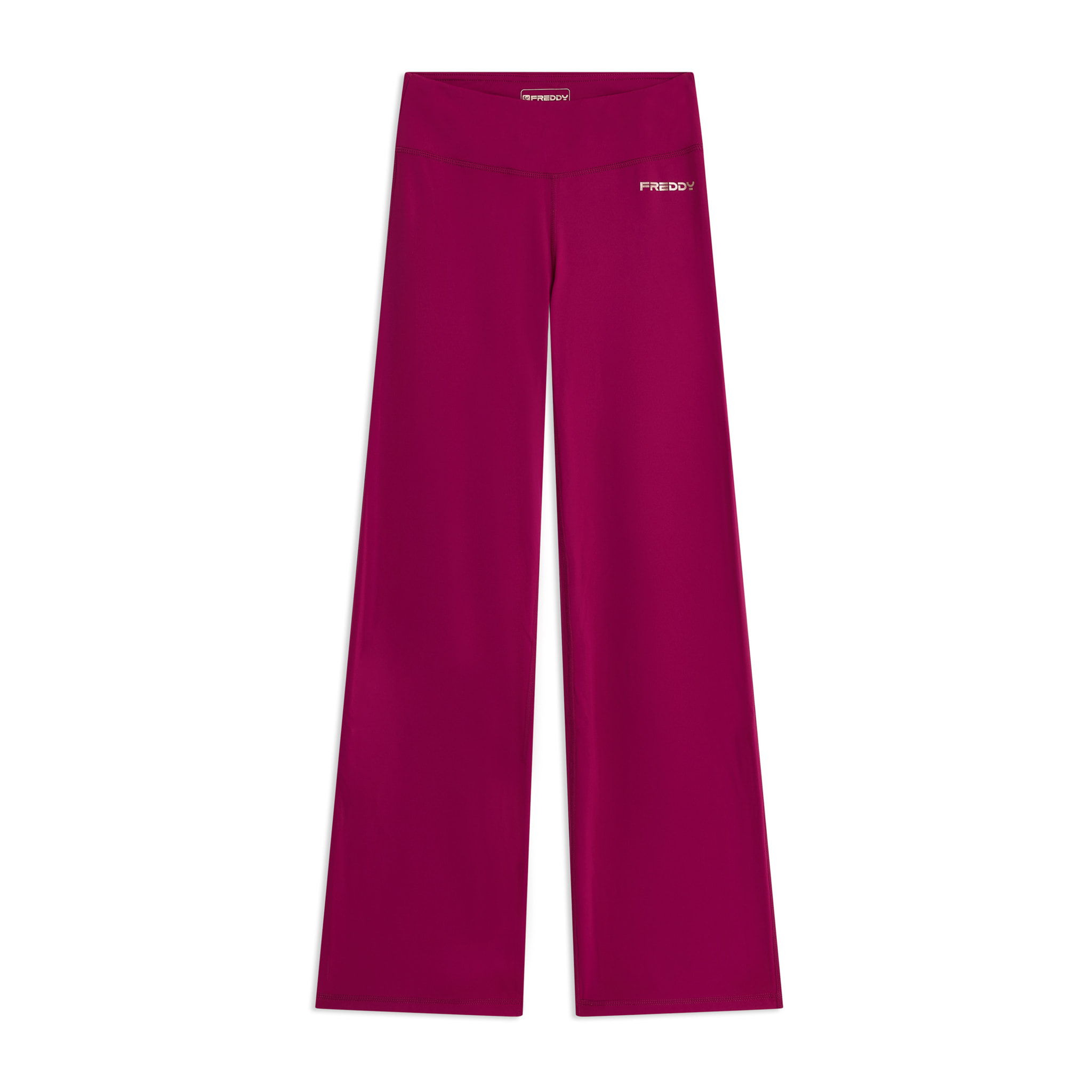 Leggings in tessuto quick dry vita alta con fondo a zampa