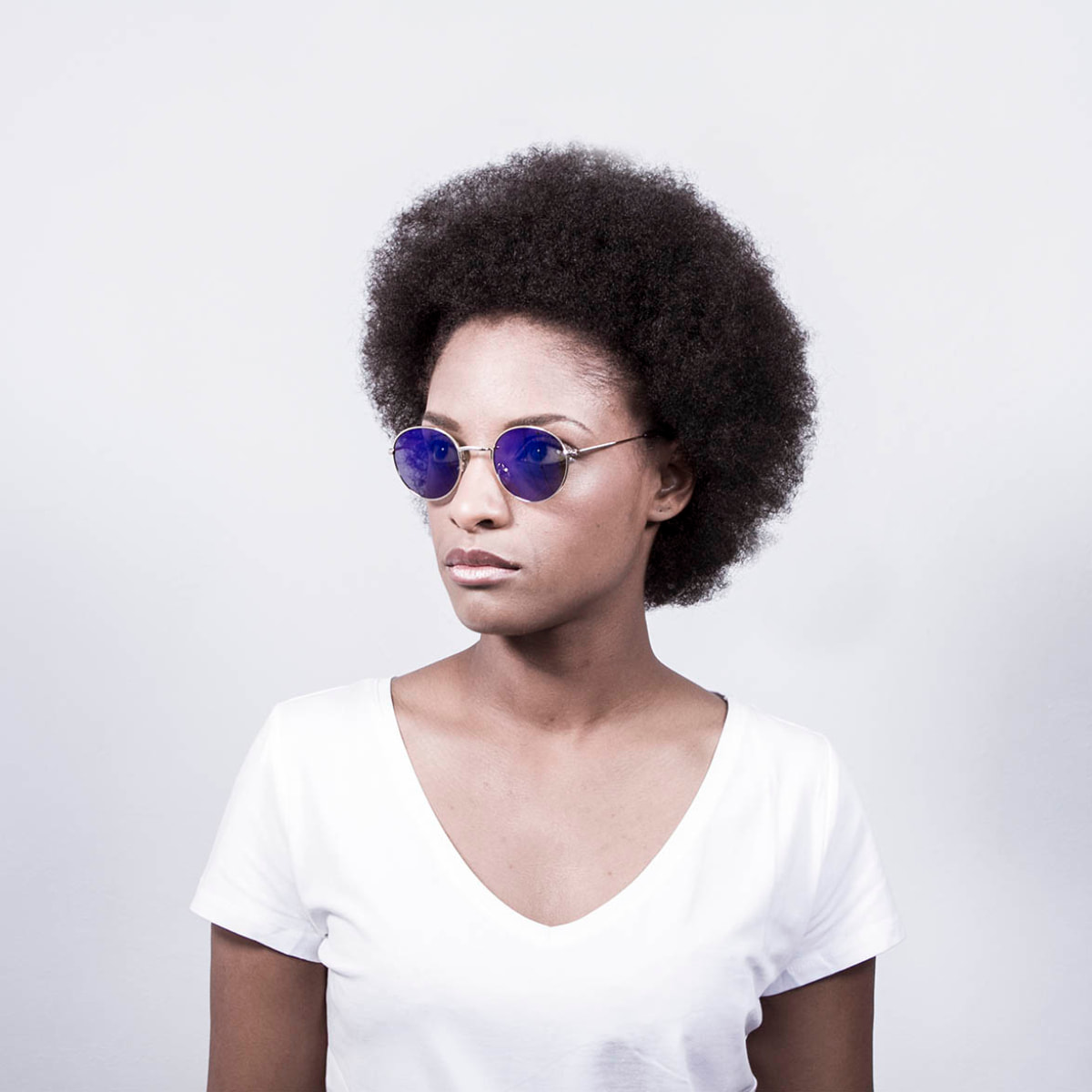 Gafas de sol OCEAN TOKYO - Oro brillante / Revo azul