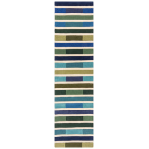 Tapis en laine de couloir PIANO Vert