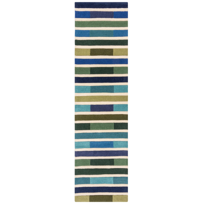 Tapis en laine de couloir PIANO Vert