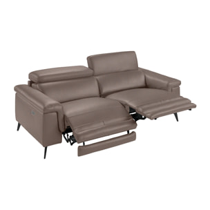 Sofá Angel Cerda de piel de vacuno 215x103x99cm