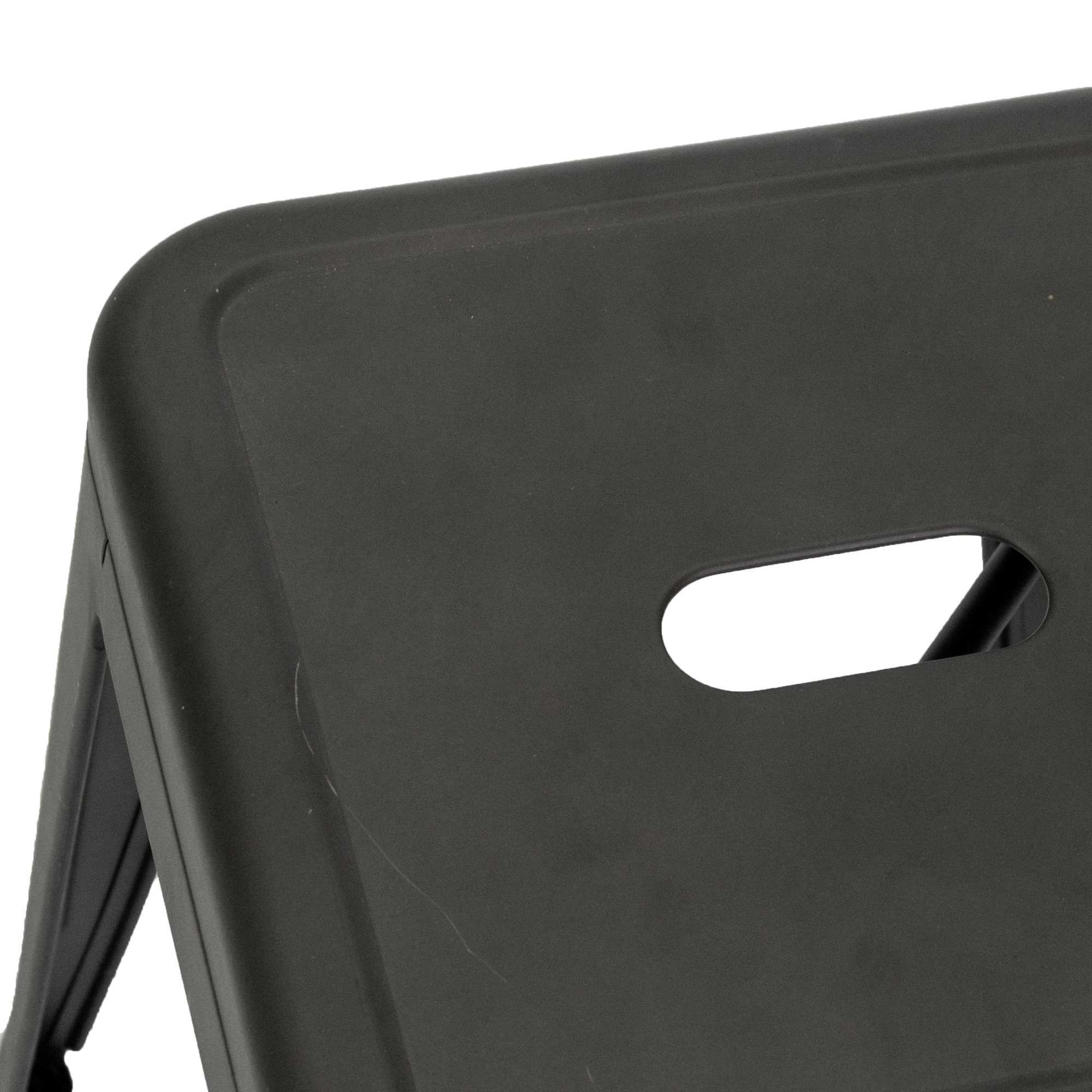 Sgabello New Bristol Vacchetti in ferro nero cm38x38h45