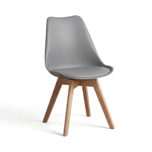 Pack 4 sillas de comedor en gris 83x49 cm Beench Gris
