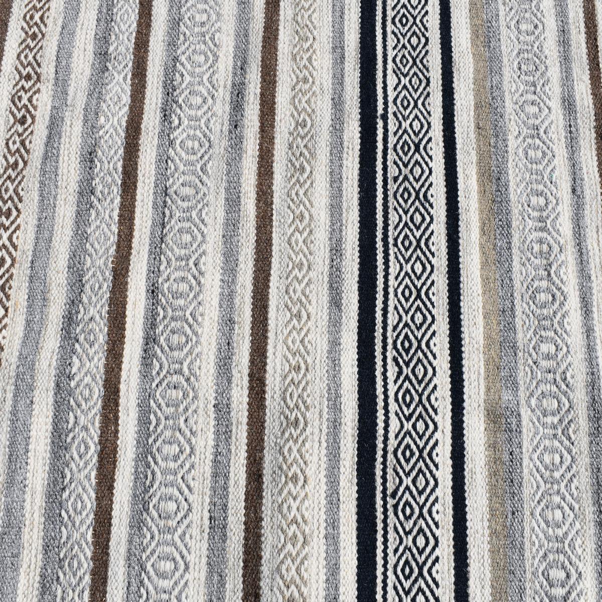 Tapis kilim fait à la main en laine motif géométrique RADA