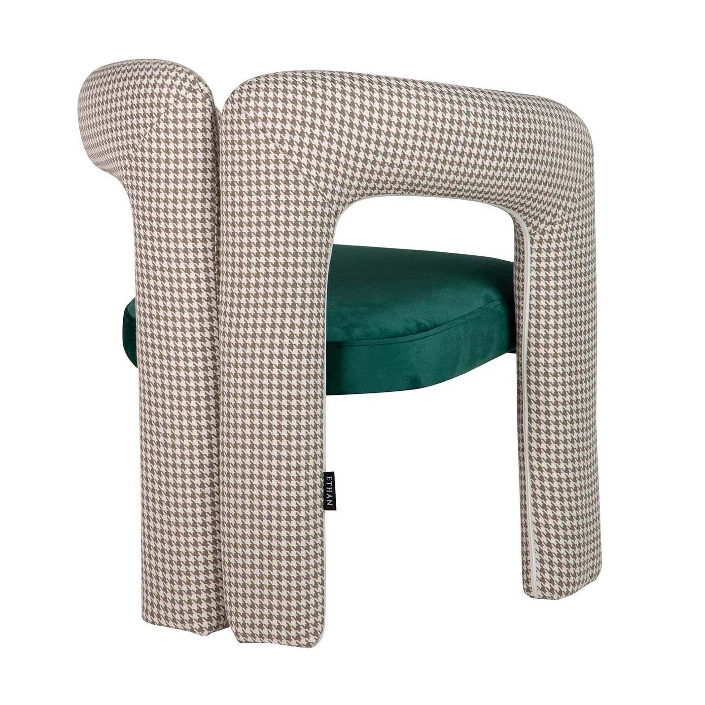 Silla Velvet Verde Beige Nova 66x61x76 Cm