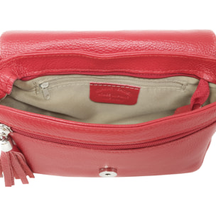 Chicca Borse Tracollina Donna in Pelle Rosso