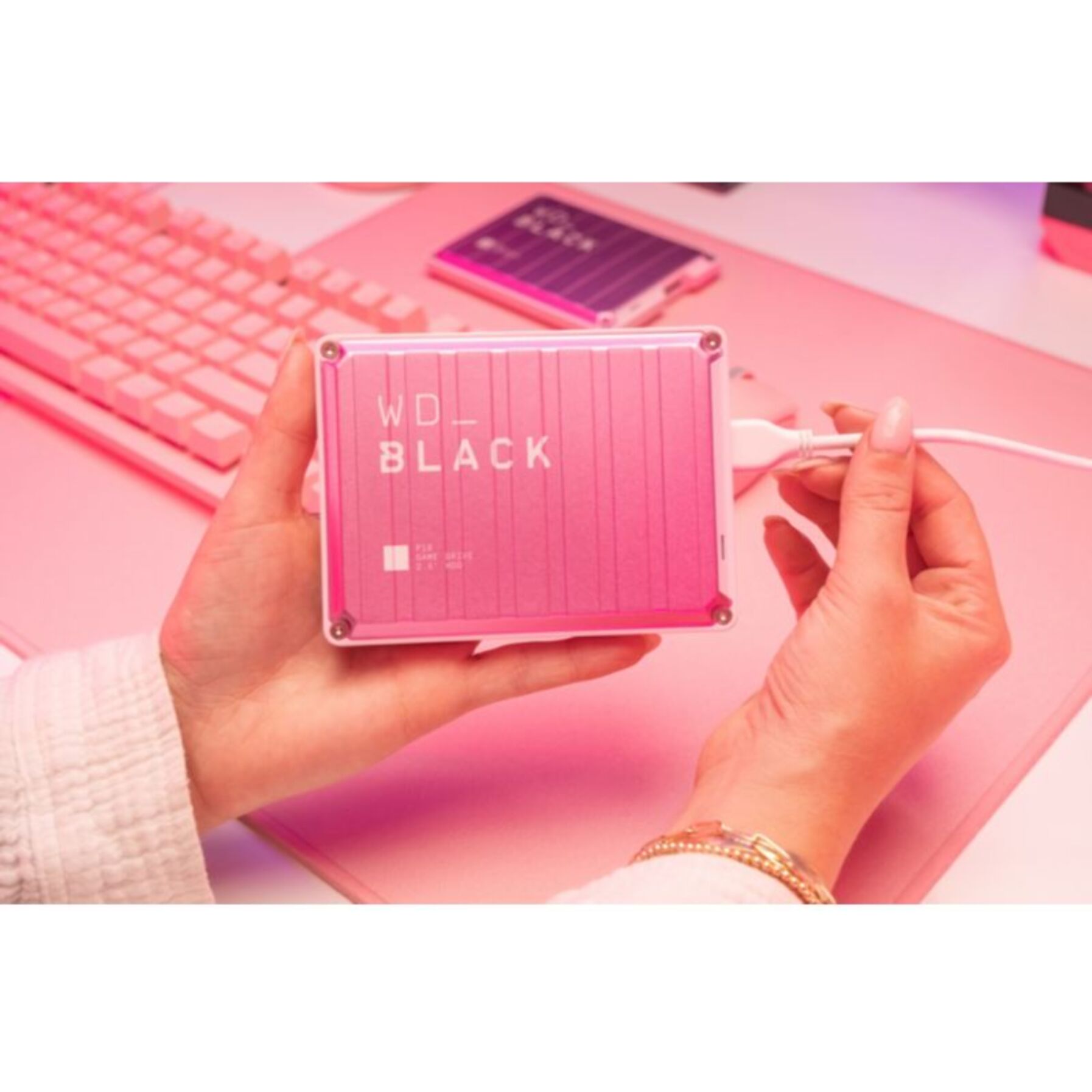 Disque dur externe WESTERN DIGITAL 2To Black P10 Game Drive Pink Worldwide