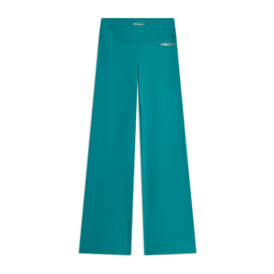 Leggings in tessuto quick dry vita alta con fondo a zampa