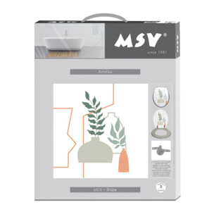 Abattant wc MDF AMELIA Multicolore - Charnières Inox MSV