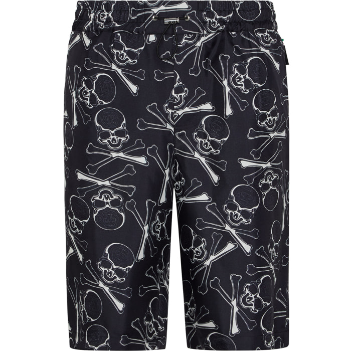 PHILIPP PLEIN Pantalones cortos SKULL BONES
