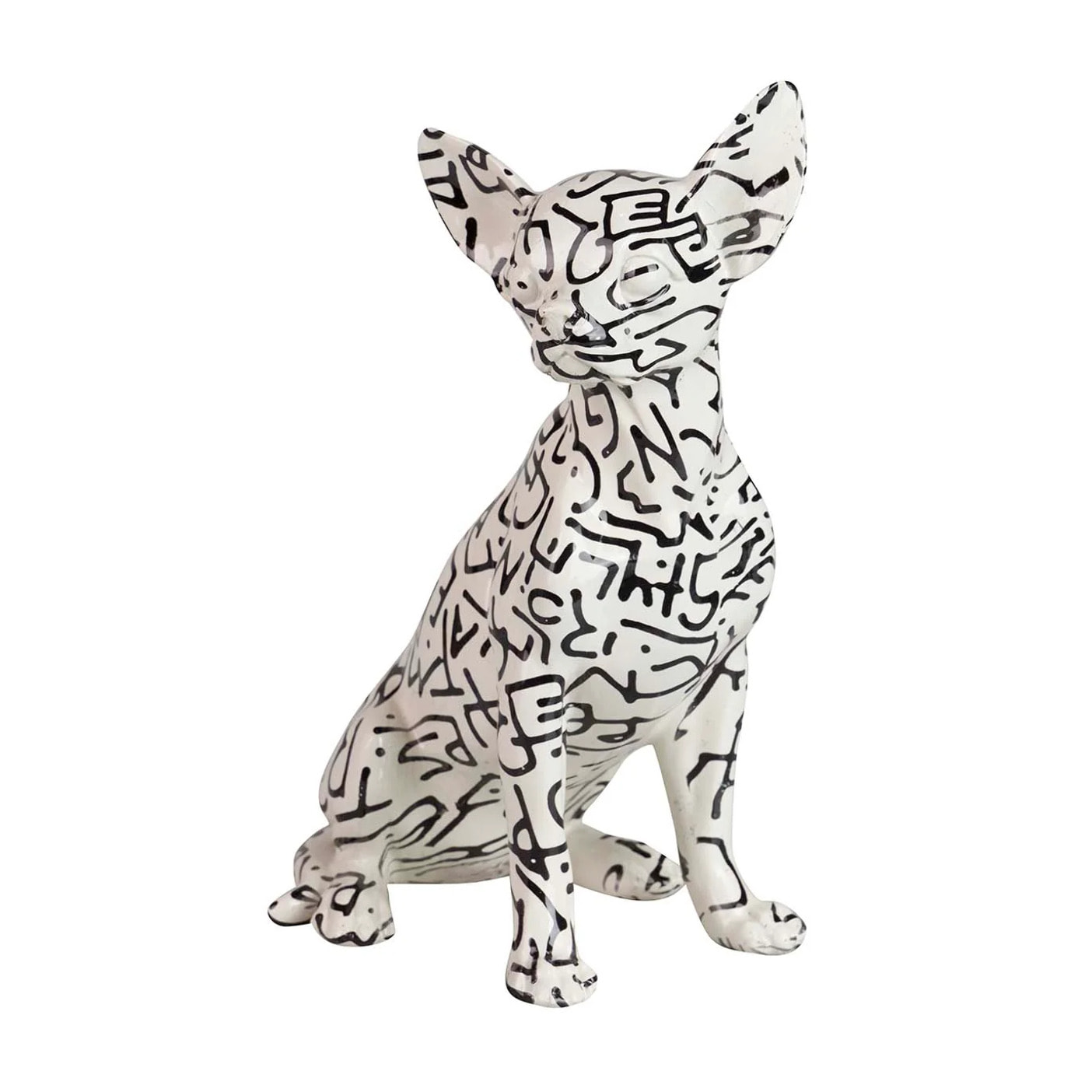 Figura Perro Resina 15x13x26 Cm